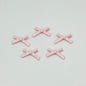 Bow Metal Beads 20mm Baking Painted Polished Alloy 50pcs 7