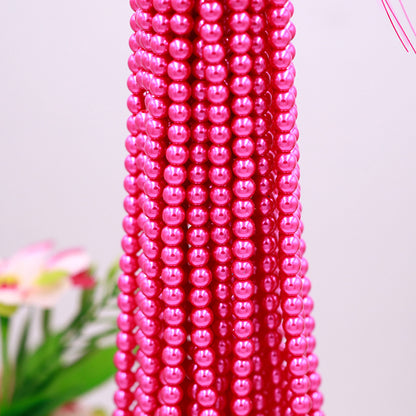 Pearl Glass Beads 8mm Imitation Lustrous Pastel Mixed 1000pcs 11