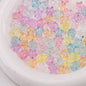 Frosted Small Star Acrylic Beads 11mm Transparent Jelly Color 50pcs