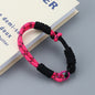 Dual Color Knotted Double Ring Phone Wristlet Keychain Nylon 3pcs 3