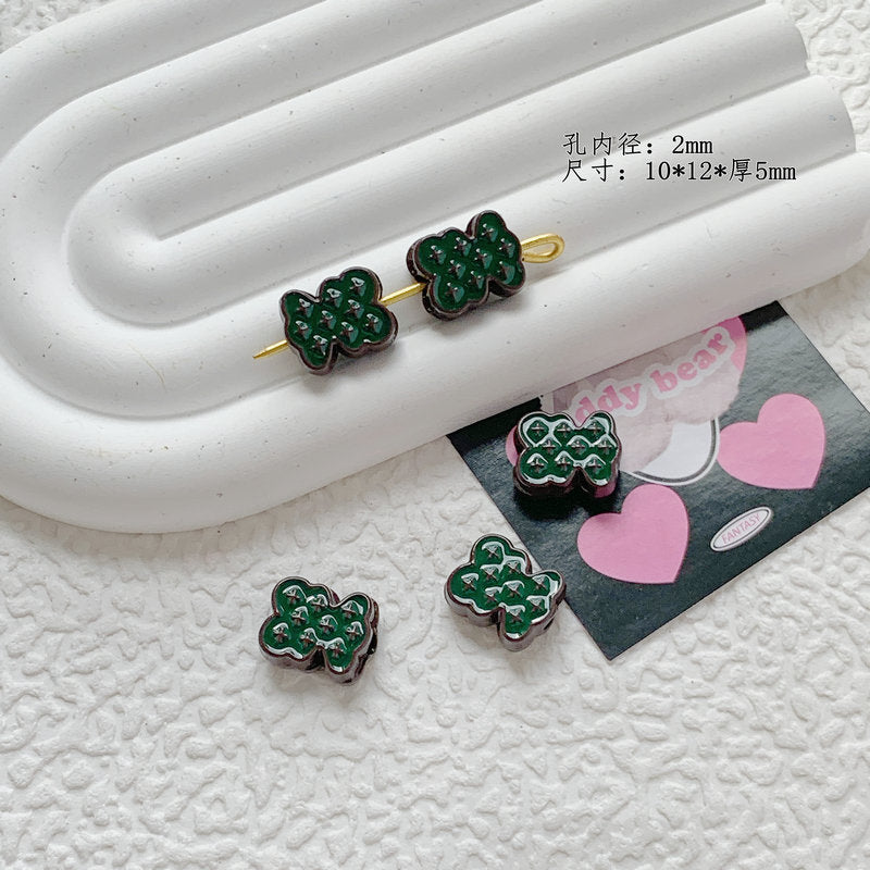 Christmas Series Metal Beads Baking Painted Alloy 20pcs 30