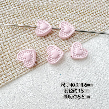 Butterfly Painted Metal Beads Decorative Alloy 10pcs 18