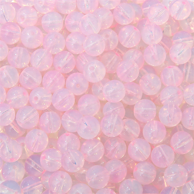 Czech Glass Beads Ball 10mm Pastel Opalescent Mixed Colors 60pcs 7