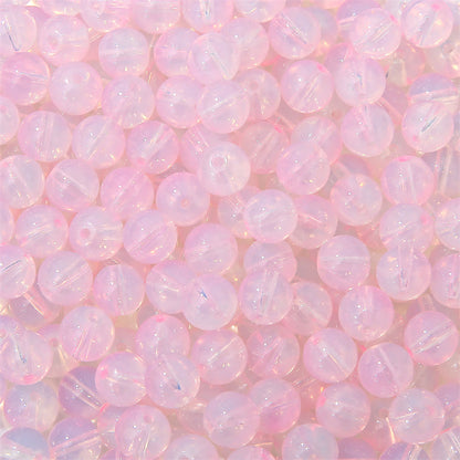 Czech Glass Beads Ball 10mm Pastel Opalescent Mixed Colors 60pcs 7