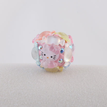 Embellished Round Clay Beads 16mm Cartoon Characters 5pcs 9