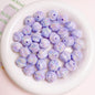 Glow Twisted Acrylic Beads 16mm Pastel Plating 20pcs 9