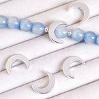 Moon Metal Beads 15mm Glossy Zinc Alloy 40pcs 2