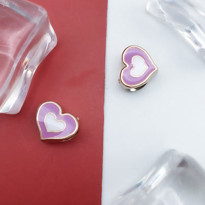Enamel CCB Plastic Acrylic Beads 9-15mm Large Hole Playful Shapes 40pcs 20