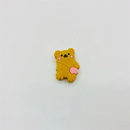 Silicone Focal Beads Backpack Bear Heart Ears Pastel Colors 20pcs