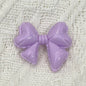 Hand Painted Balloon Bow Acrylic Beads 33mm Solid Color 10pcs 11