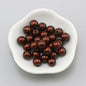 Glossy Metallic Round Acrylic Beads 10mm Colorful Assorted 50pcs 18