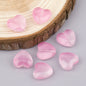 Colored Heart-Shaped Transparent Glass Beads 12mm 20pcs 9