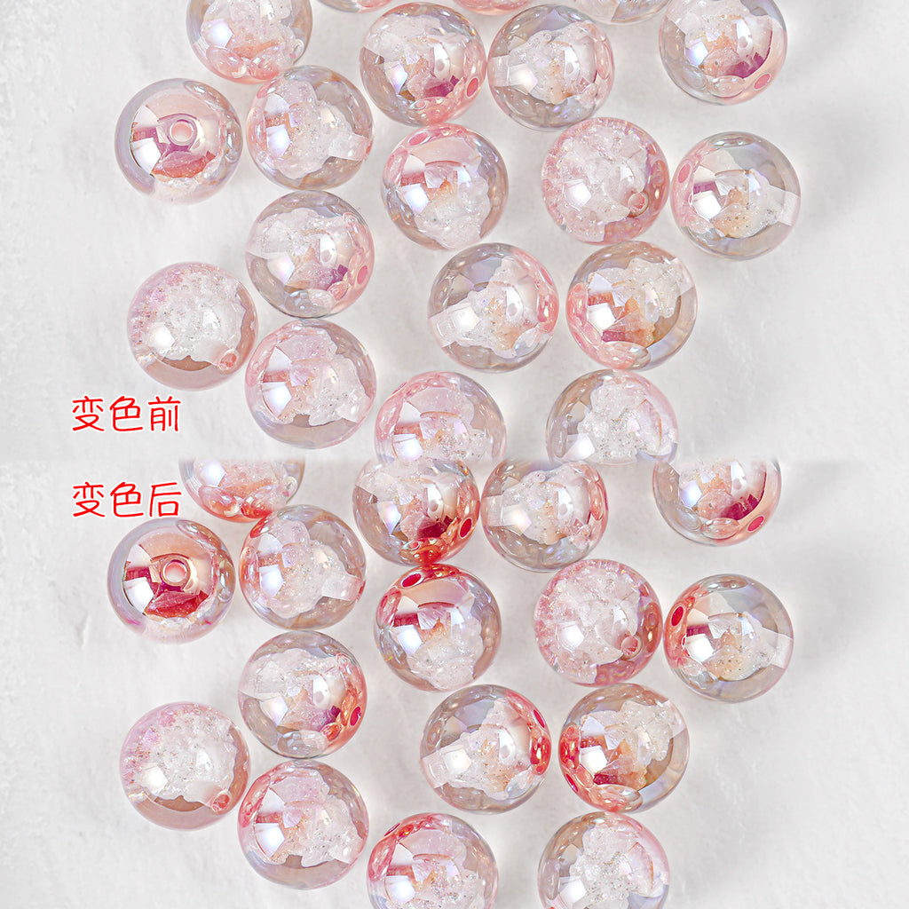 Clear Christmas Tree Inside Resin Beads 16mm Round Colorful 20pcs 5