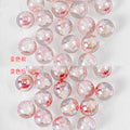 Clear Christmas Tree Inside Resin Beads 16mm Round Colorful 20pcs 5