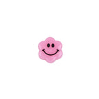 Flower Acrylic Beads 6-9mm Smiling Face Flat Pastel Mixed 100pcs 4