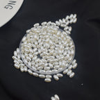Oval Pearl Glass Beads 4x7mm 5x7mm 6x8mm Creamy Sheen Imitation 2