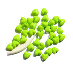 Glow Puffy Heart Acrylic Beads 11mm Colorful Glow in Dark 50pcs 5