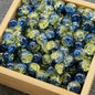 Crackle Glass Beads Round 10mm Transparent Mixed Colors 50pcs 11