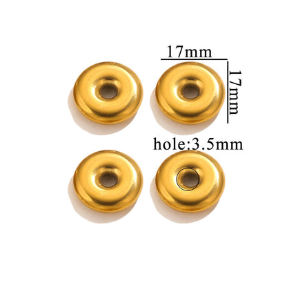 Stainless Steel Geometric Spacer Beads 5pcs 19
