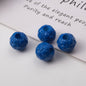 Colored Yarn Ball Acrylic Beads 12mm Large Hole 100pcs 14