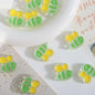 Hand Painted Bee Acrylic Beads 25mm Colorful Enamel 20pcs 3
