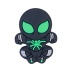 Silicone Focal Beads Spiderman Black Spider Neon Green 10pcs 5