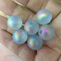 Matte Iridescent Mermaid Acrylic Round Beads 16mm 100pcs 4