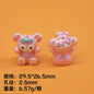 Plating 3D Animal Resin Beads Charming Glossy Disney Series 10pcs 10