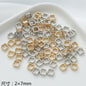 Acrylic Metallic Spacer Beads Gold and Silver 50pcs 12