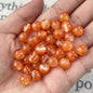 Semi-Transparent Gold Foil Resin Beads 10mm Sparkle Mixed Colors 100pcs 9