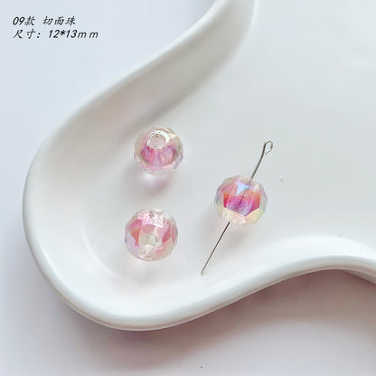 Pink Series Butterfly Flower Acrylic Beads Transparent 1pc 14