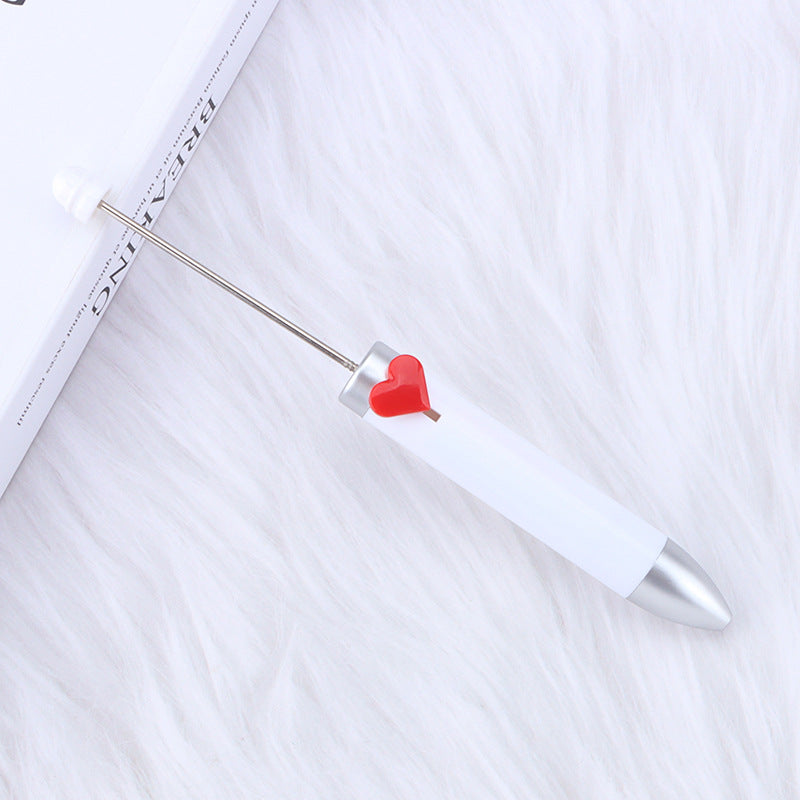 Beadable Pen Colorful Heart Accent 155mm Diameter 14mm Weight 11g 6