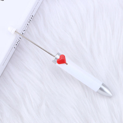 Beadable Pen Colorful Heart Accent 155mm Diameter 14mm Weight 11g 6