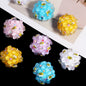 Embellished Bubblegum Beads 18mm Bee and Flower Design 10pcs 3