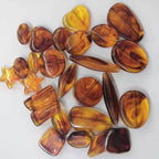 Transparent Acrylic Beads Imitation Amber Mixed Shapes 100pcs