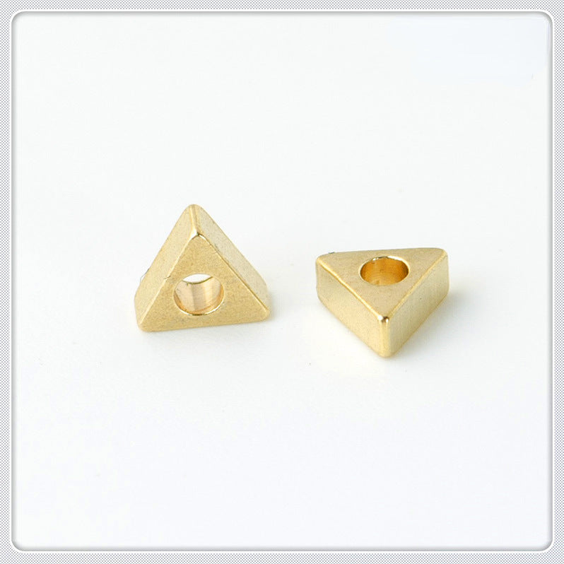 Brass Square Spacer Beads Geometric Silver Tone 100pcs 11