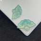 Czech Glass Beads Fan 20x35mm Transparent Mixed Colors 100pcs 3