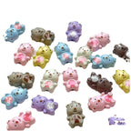 3D Loopy Metal Beads 16mm Baking Painted Glossy 10pcs 5