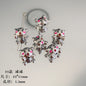 Cartoon Metal Beads Silver Pink Tone Playful Enamel 10pcs 19
