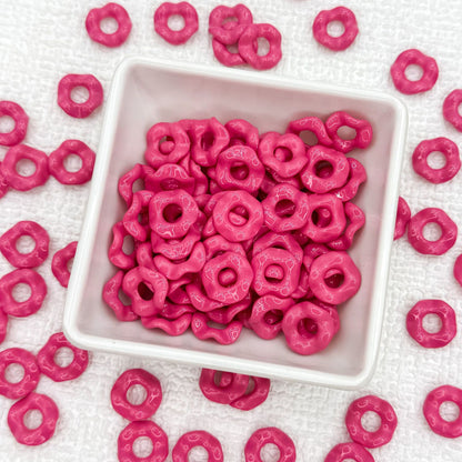 Acrylic Wavy Spacer Beads 12mm Baking Painted Colorful 50pcs 9
