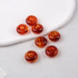 Acrylic Round Spacer Beads 14mm Antique Blooming Ink 50pcs 10