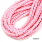 Cylindrical Clay Beads 6mm Colorful Polymer 62pcs 12