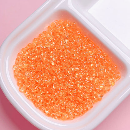 Clear Peanut Shaped Acrylic Beads 4x6.5mm Candy Series 200pcs 6