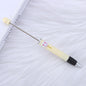 Beadable Pen Plastic Colorful Heart Top Black Ink 150mm 24