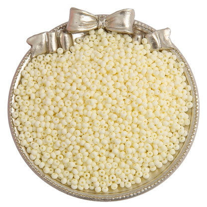 Frosted Seed Glass Beads 4mm Pastel Colors Matte Finish 320pcs 7