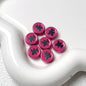 Bear Disc Acrylic Beads 12mm Colorful Mixed 10pcs 12