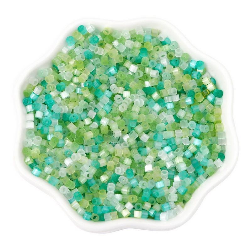 Antique Cat Eye Rice Seed Glass Beads 2.5mm Translucent Glow 740pcs 34