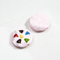 Painted Cookies Acrylic Beads 25mm Colorful Baking Design 50pcs 10