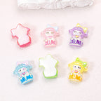 Glow In The Dark KT Kitten Cake Resin Beads 28x24x10mm Pastel Glossy 50pcs 5