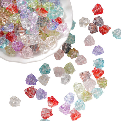 Clear Cartoon Cinnamorol Glass Beads 15mm Mixed Colors 50pcs 5